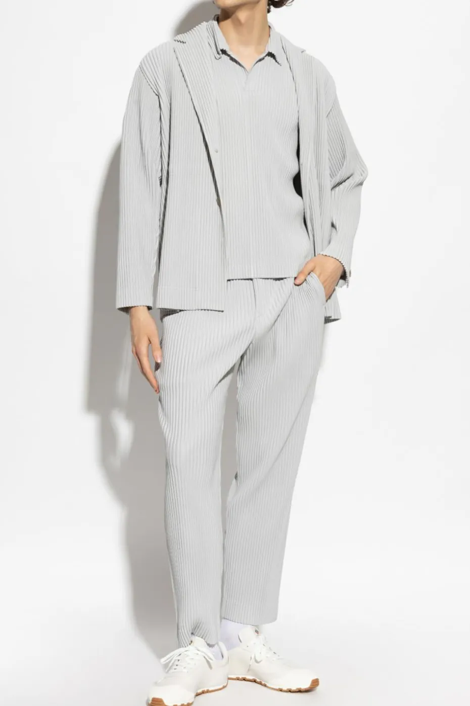 Homme Plissé Issey Miyake GREY Pleated pants
