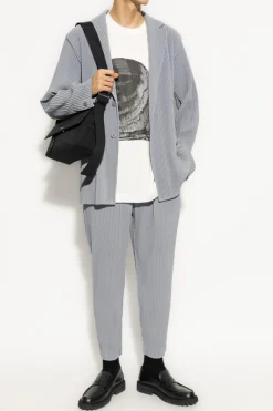 Homme Plissé Issey Miyake WHITE T-shirt with print