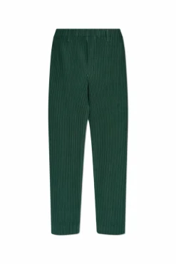 Homme Plissé Issey Miyake GREEN Pleated pants