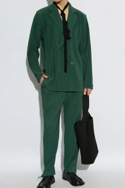 Homme Plissé Issey Miyake GREEN Pleated pants