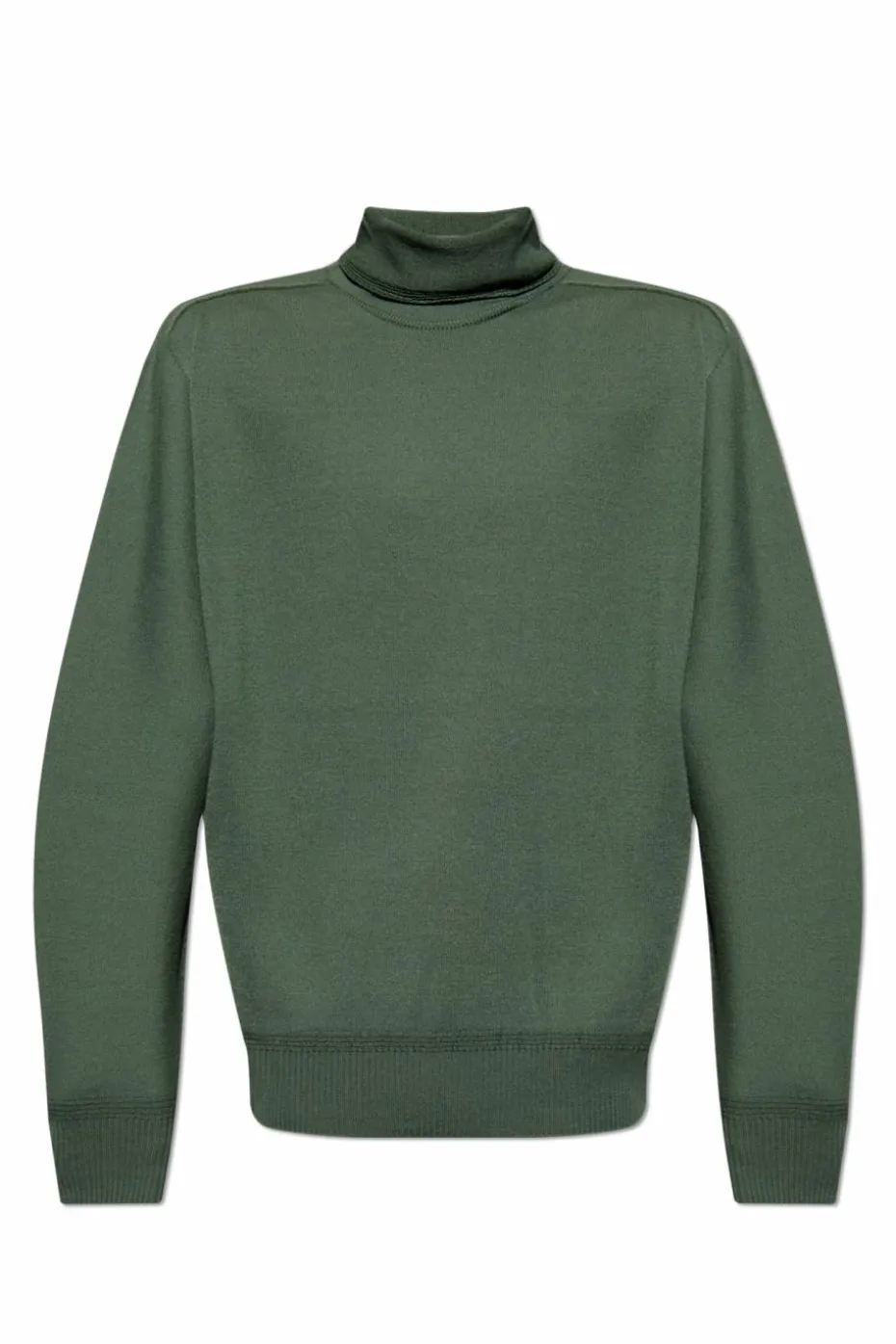 Homme Plissé Issey Miyake GREEN Wool Turtleneck