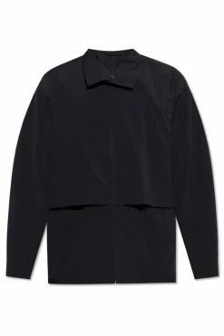 Homme Plissé Issey Miyake BLACK Jacket with stand-up collar
