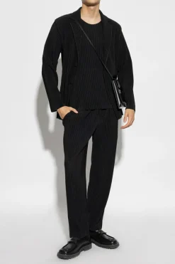Homme Plissé Issey Miyake BLACK Pleated T-shirt