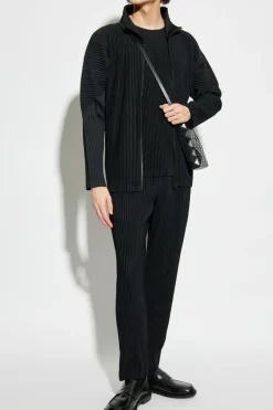 Homme Plissé Issey Miyake BLACK Pleated sweatshirt