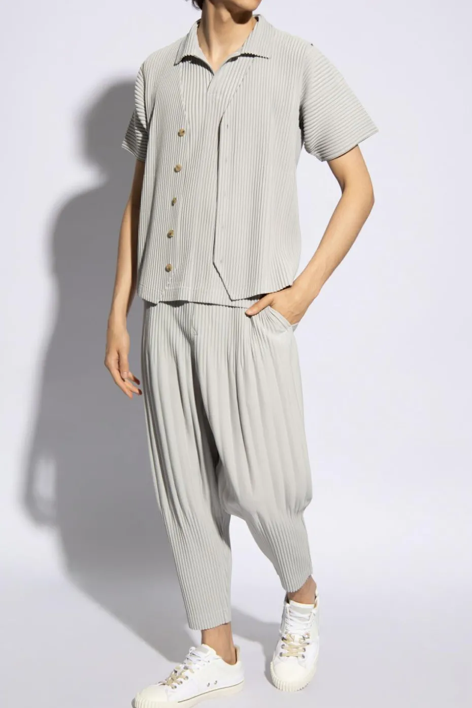 Homme Plissé Issey Miyake GREY Pleated Vest