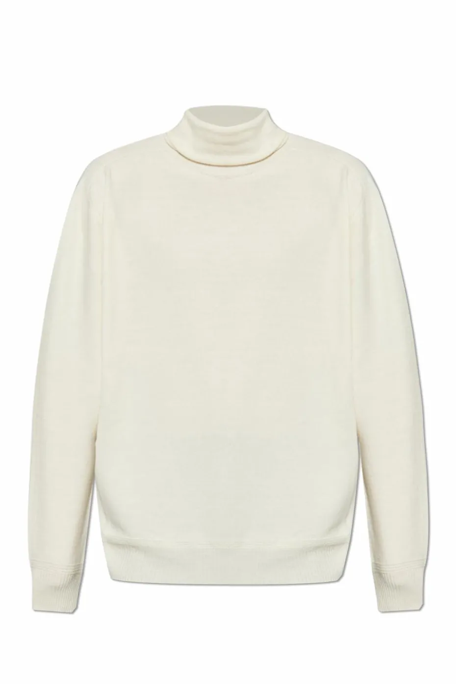 Homme Plissé Issey Miyake cream Wool Turtleneck