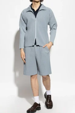 Homme Plissé Issey Miyake light blue Pleated shorts