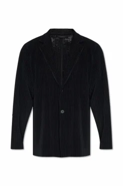 Homme Plissé Issey Miyake BLACK Pleated blazer