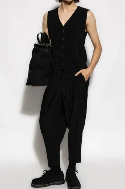 Homme Plissé Issey Miyake BLACK Pleated vest