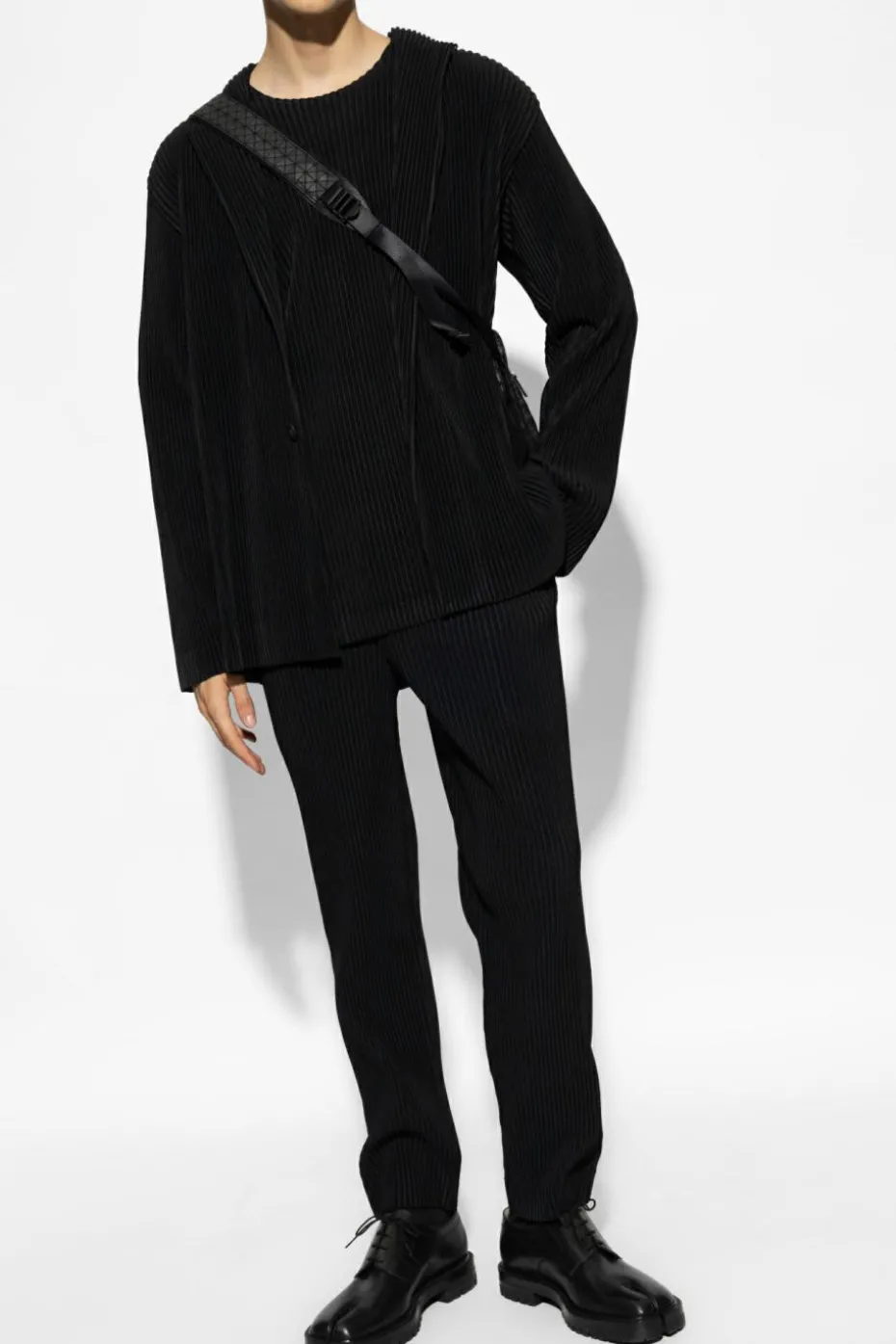 Homme Plissé Issey Miyake BLACK Ribbed Blazer