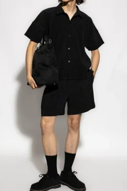 Homme Plissé Issey Miyake BLACK Pleated shorts