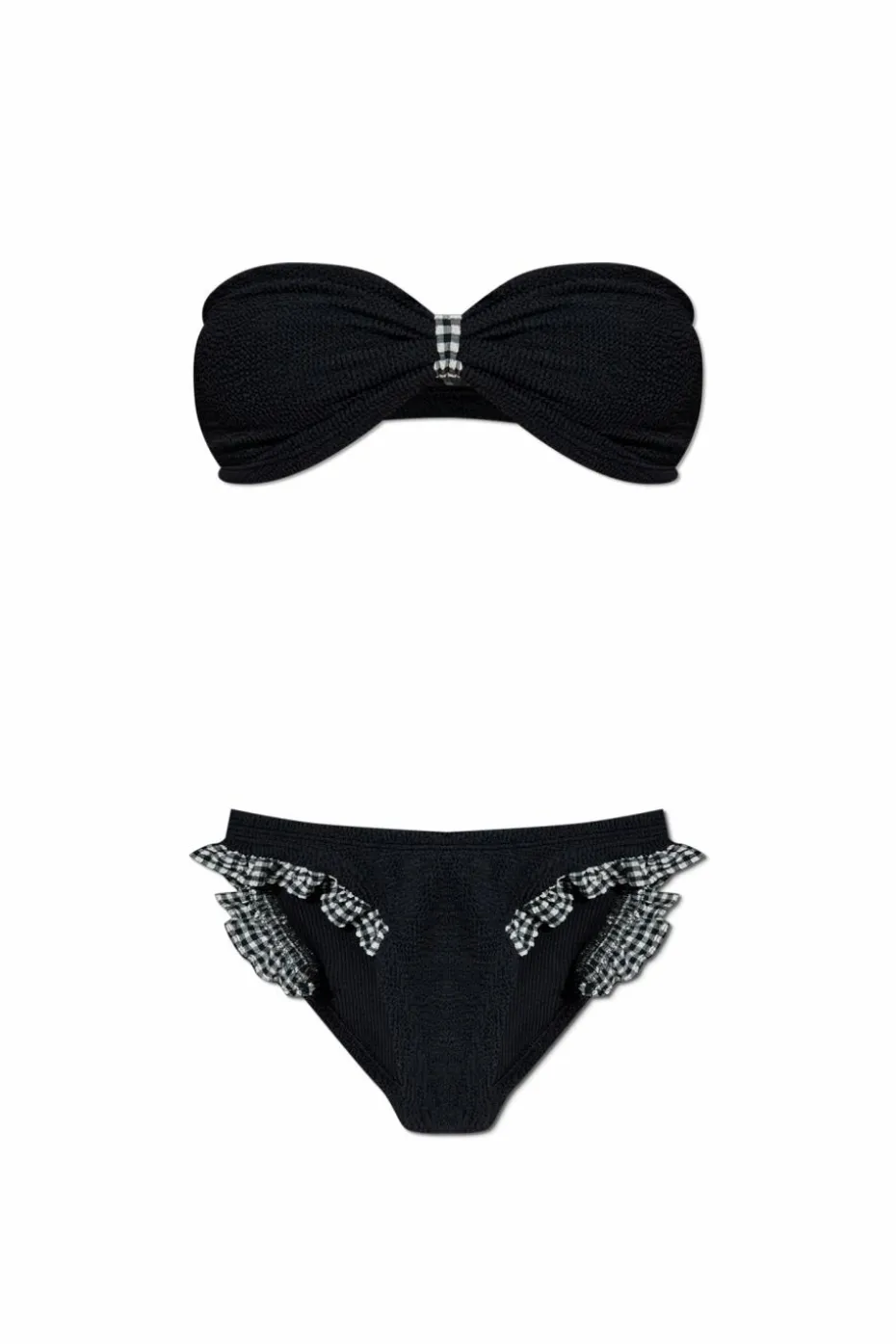 Hunza G BLACK Two-piece swimsuit "Jean"