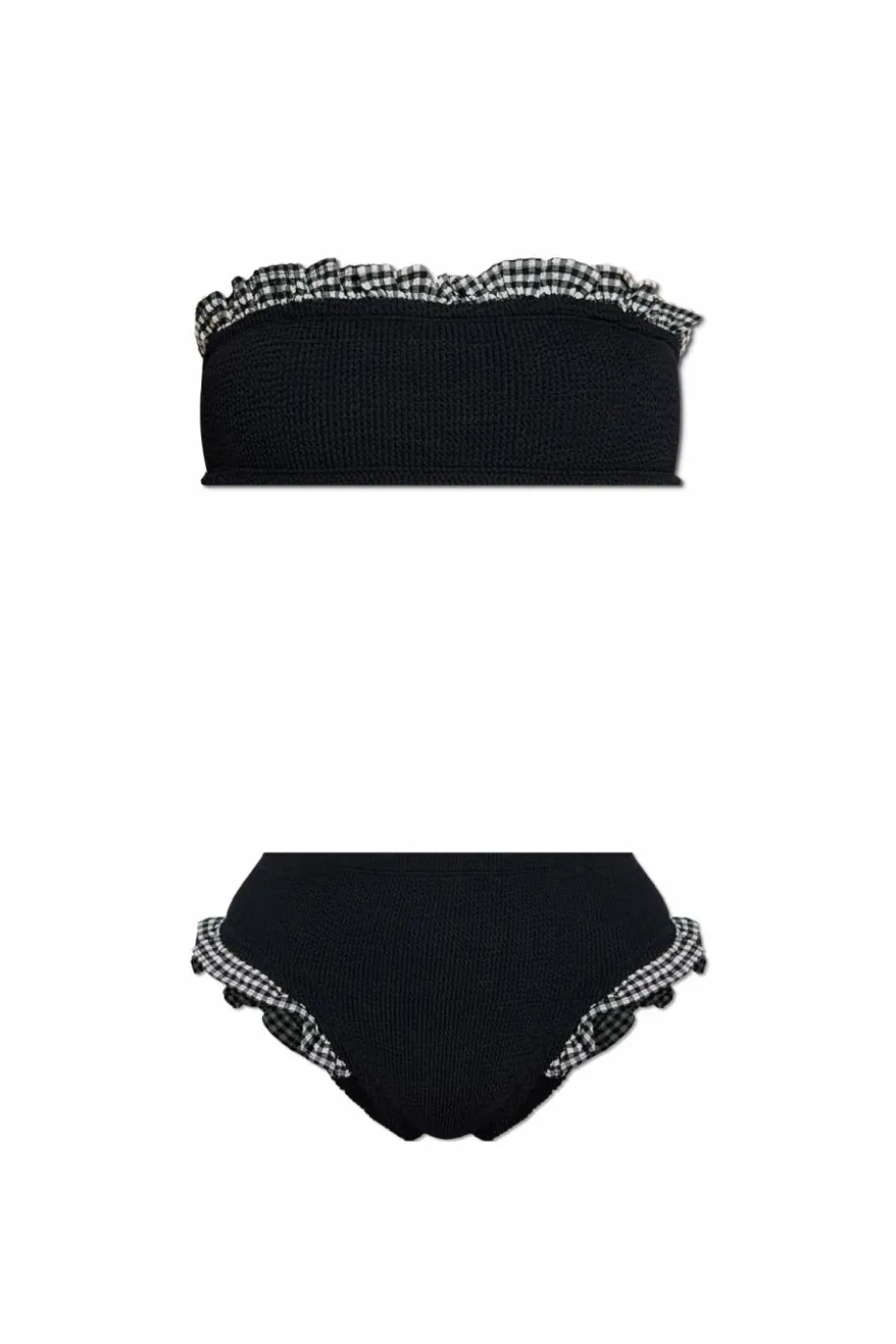 Hunza G BLACK Two-piece swimsuit "Peggy"
