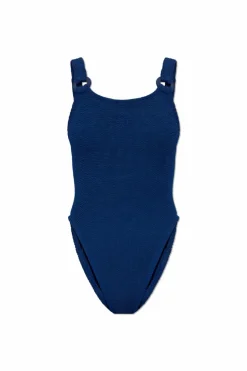 Hunza G NAVY BLUE One-piece swimsuit 'Domino'