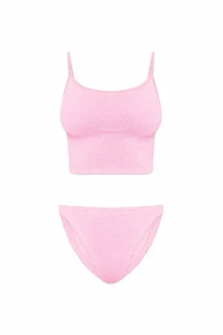 Hunza G PINK Two-piece swimsuit `Strap`