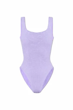 Hunza G PURPLE One-piece swimsuit