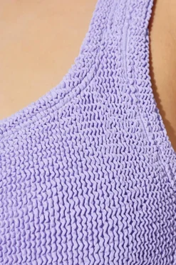 Hunza G PURPLE One-piece swimsuit