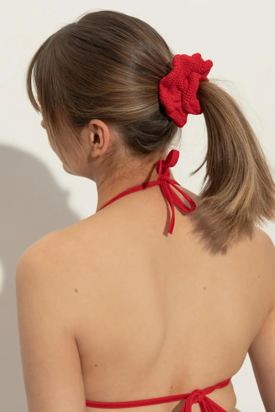 Hunza G RED Hair tie