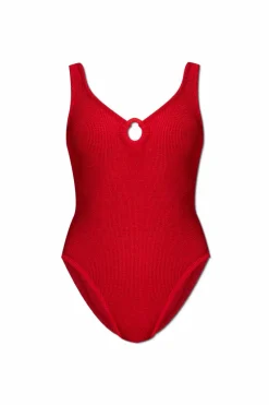 Hunza G RED One-piece swimsuit "Celine"