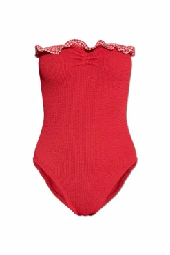 Hunza G RED One-piece swimsuit "Dolly"
