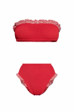 Hunza G RED Two-piece swimsuit "Peggy"