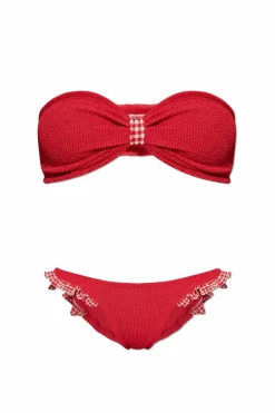 Hunza G RED Two-piece swimsuit "Peggy"