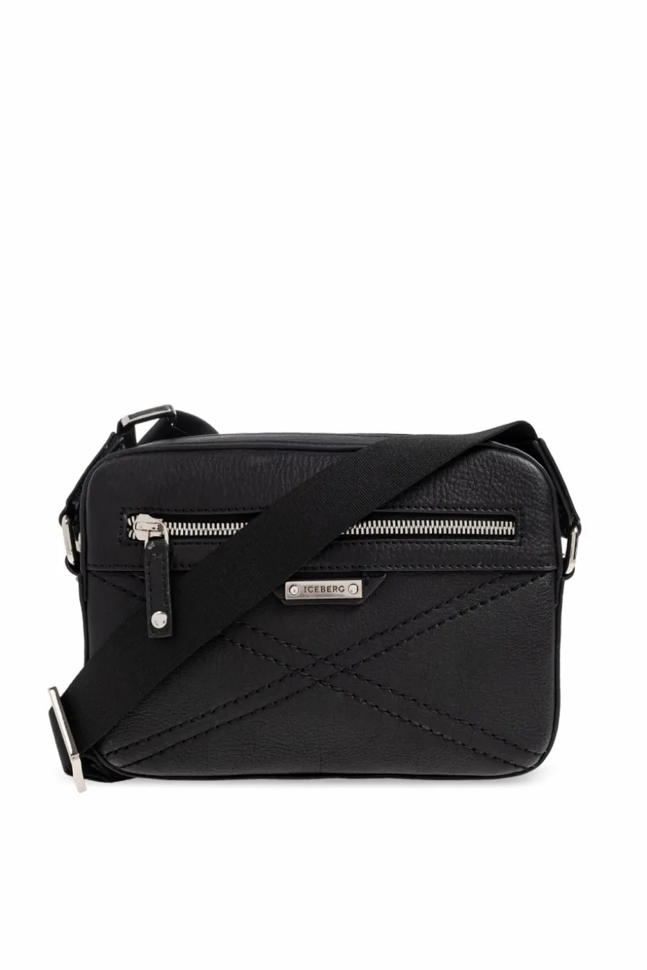 Iceberg BLACK Leather shoulder bag