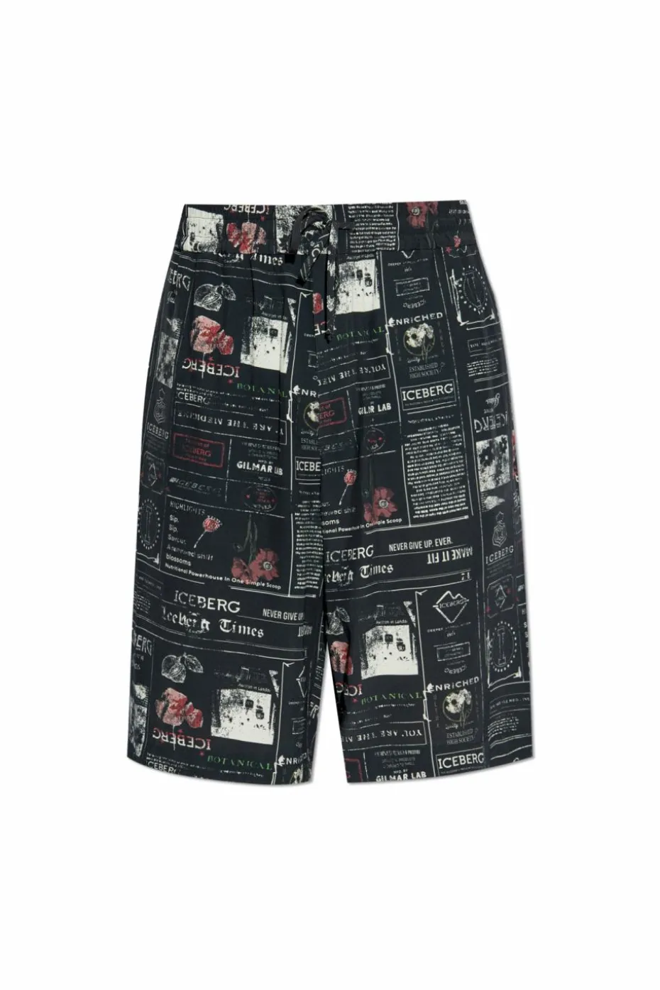 Iceberg BLACK Printed Shorts