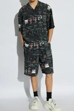 Iceberg BLACK Printed Shorts