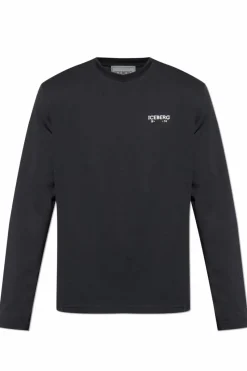 Iceberg BLACK T-shirt with logo
