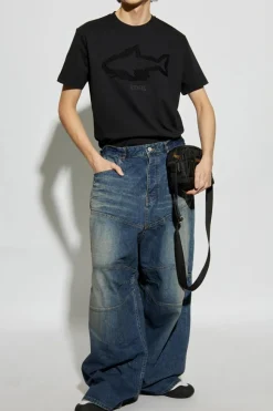 Iceberg BLACK T-shirt with logo