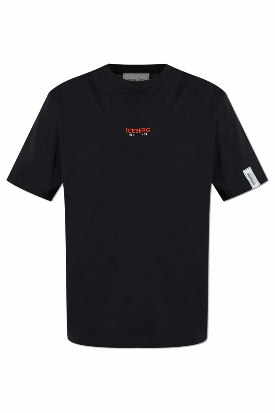 Iceberg BLACK T-shirt with print