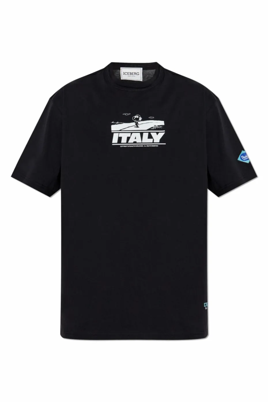 Iceberg BLACK T-shirt with print