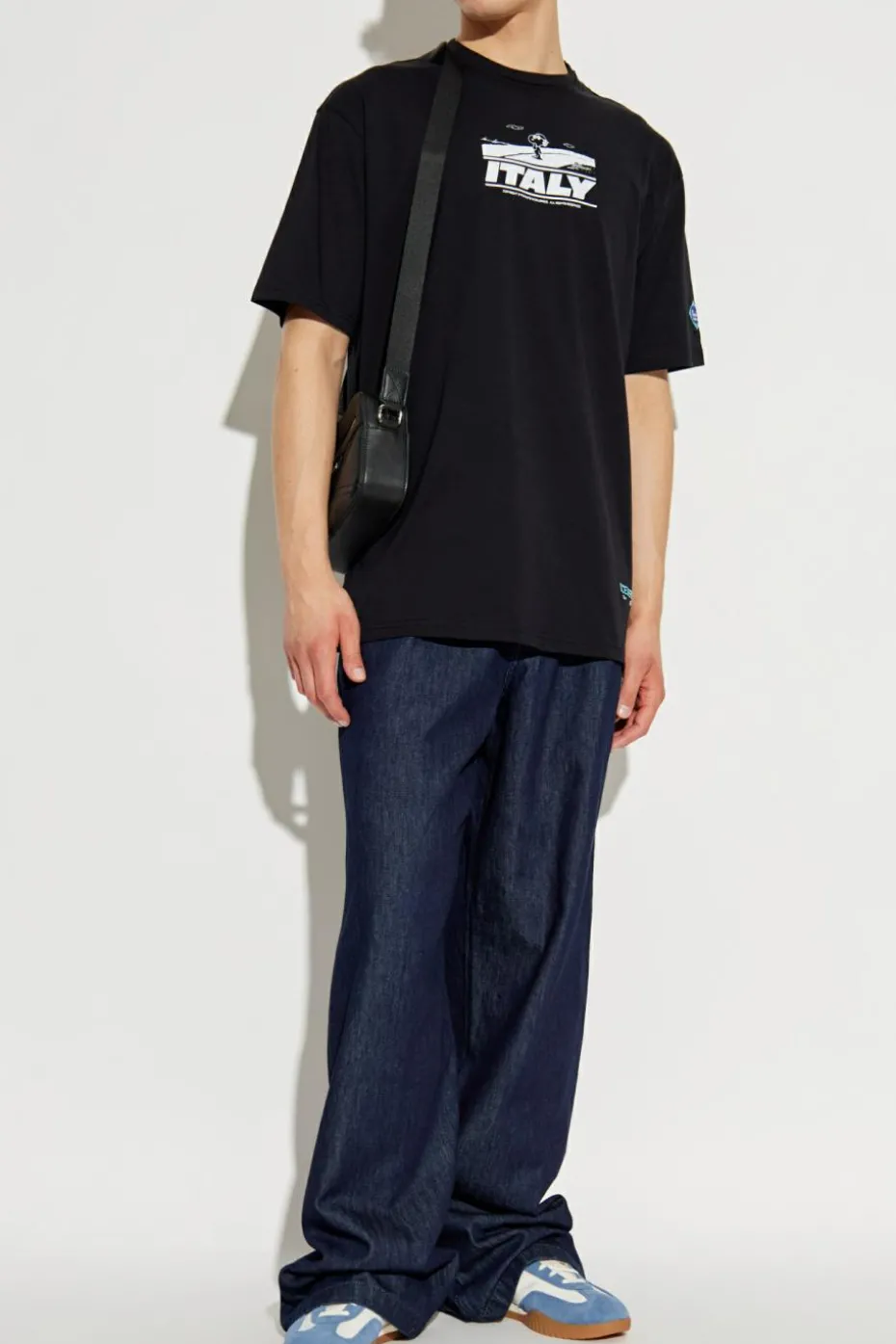 Iceberg BLACK T-shirt with print