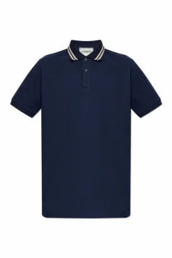 Iceberg NAVY BLUE Polo with logo patch