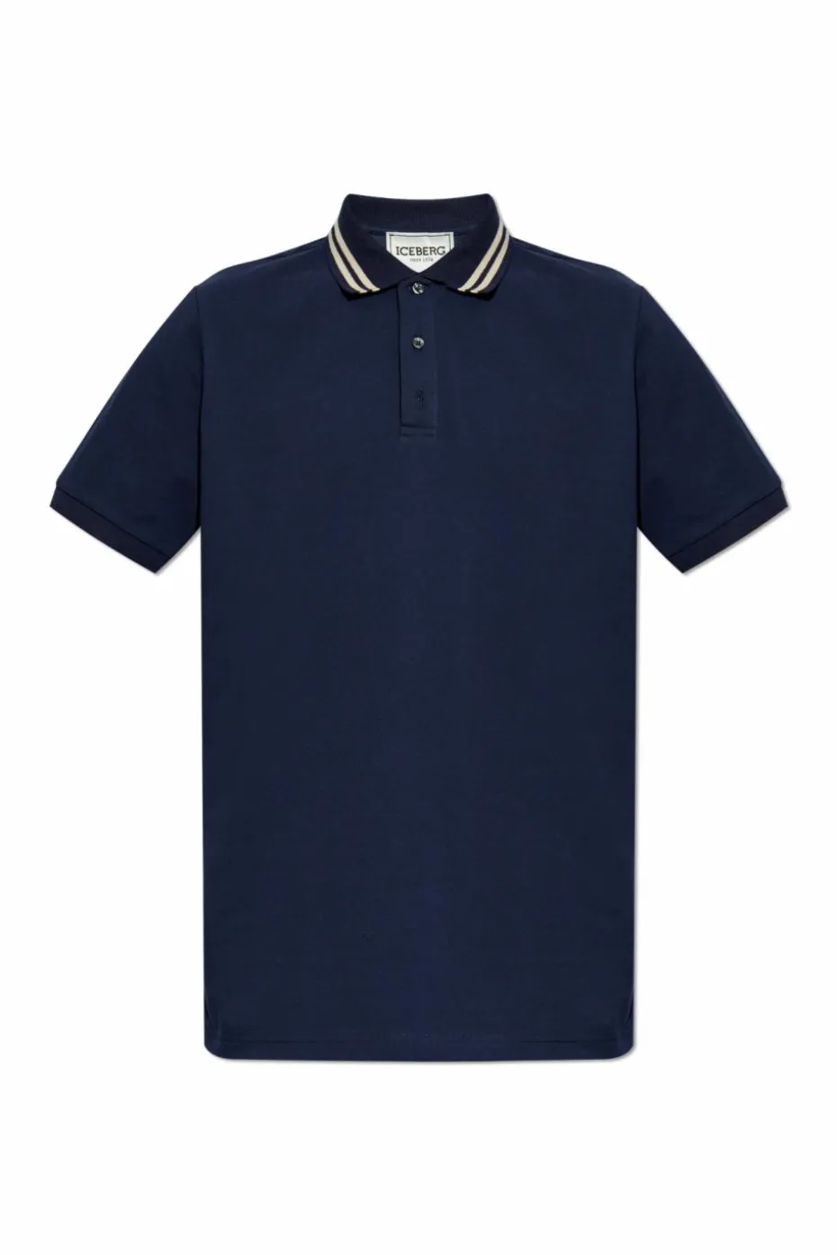 Iceberg NAVY BLUE Polo with logo patch