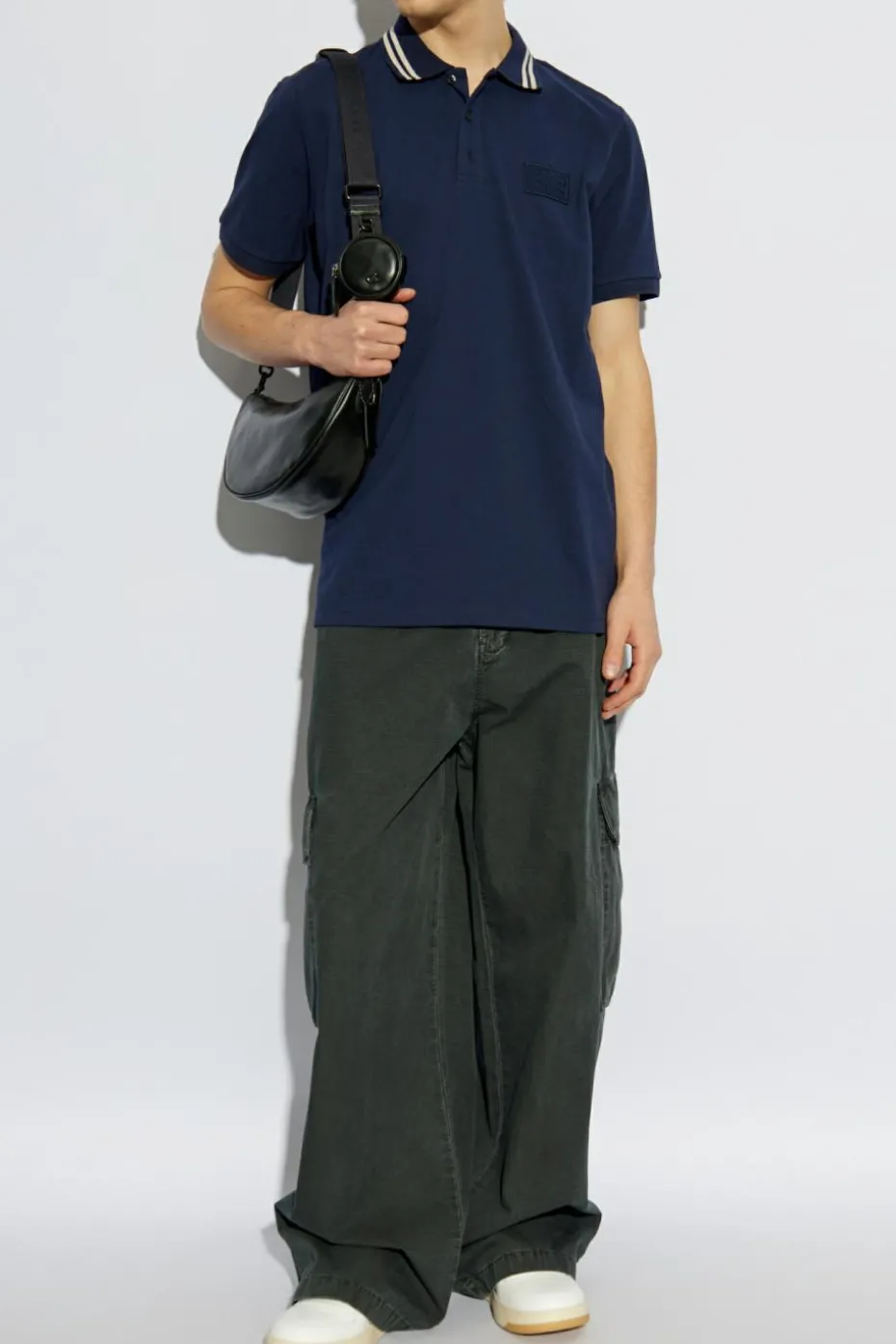 Iceberg NAVY BLUE Polo with logo patch