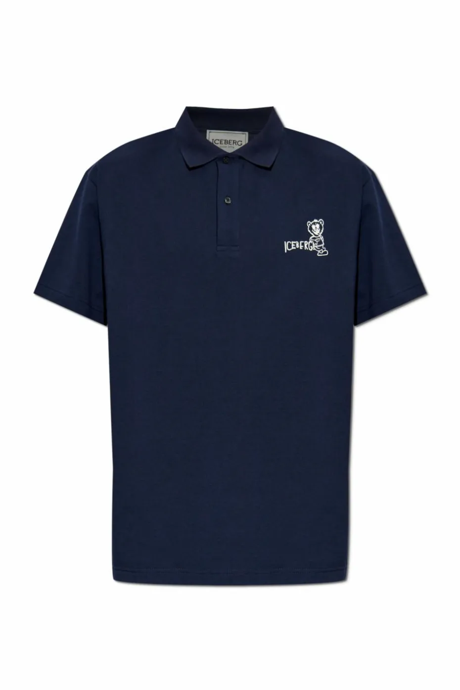 Iceberg NAVY BLUE Polo with printed logo