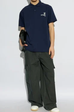 Iceberg NAVY BLUE Polo with printed logo