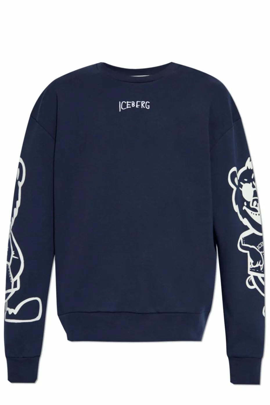 Iceberg NAVY BLUE Sweatshirt with embroidered logo