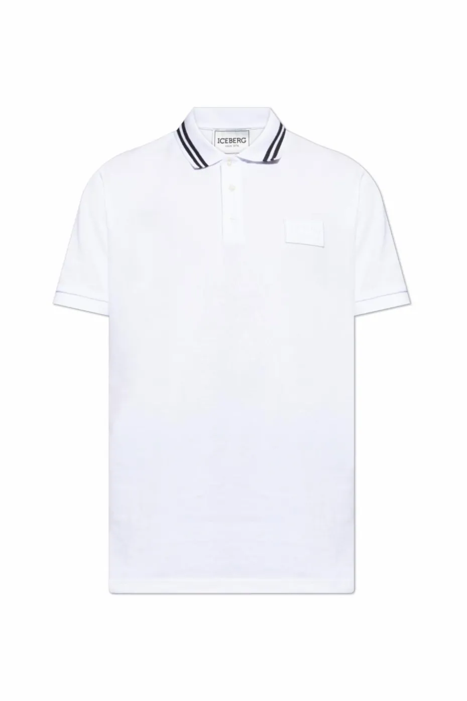 Iceberg WHITE Polo with logo patch