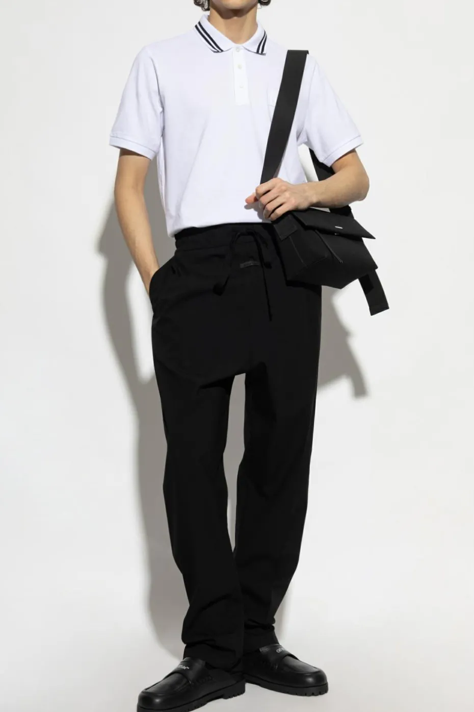 Iceberg WHITE Polo with logo patch