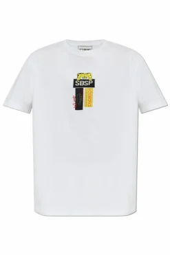 Iceberg WHITE T-shirt with patches and print