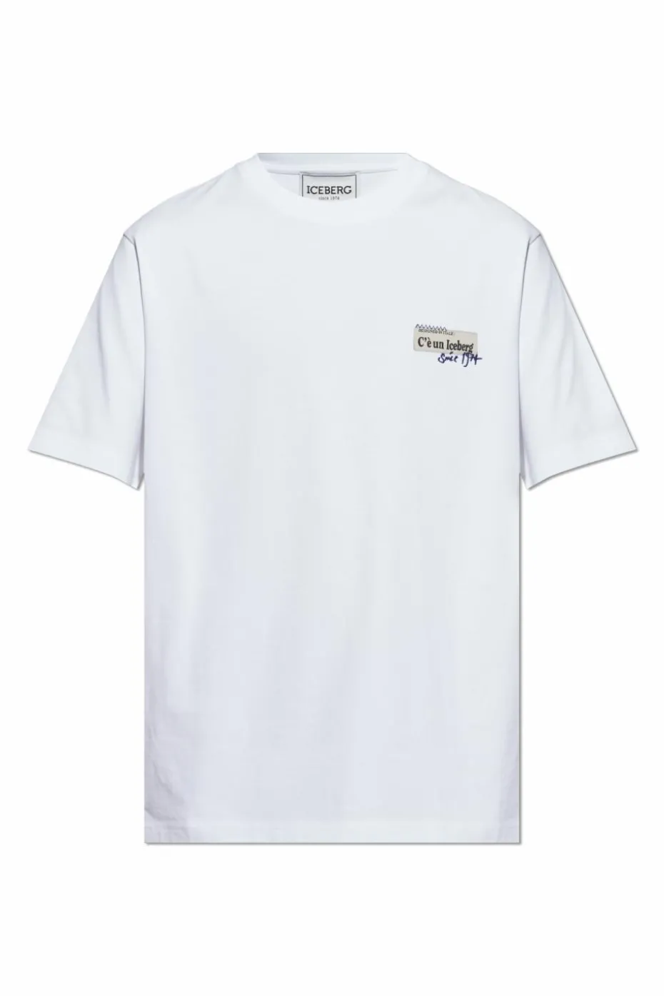 Iceberg WHITE T-shirt with patches and print