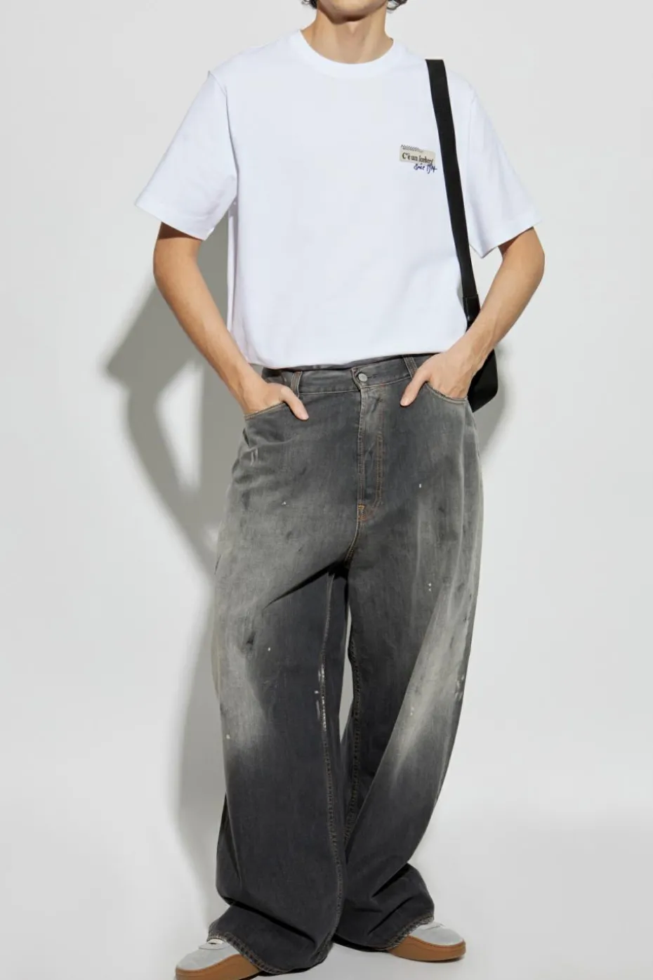 Iceberg WHITE T-shirt with patches and print