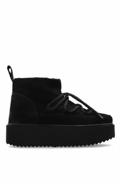 Inuikii BLACK "Classic Low Platform" snow boots