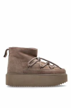 Inuikii BROWN "Classic Low Platform" snow boots