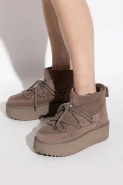 Inuikii BROWN "Classic Low Platform" snow boots