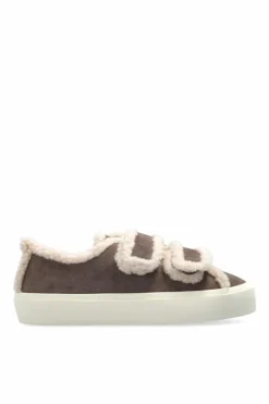 Inuikii GREY "Shearling Low Velcro" shoes