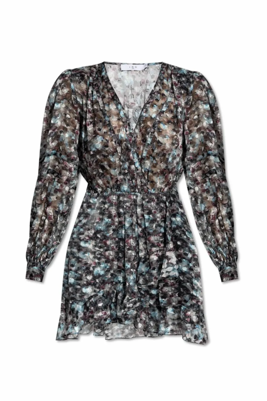 Iro BLACK Dress with floral motif "Risli"